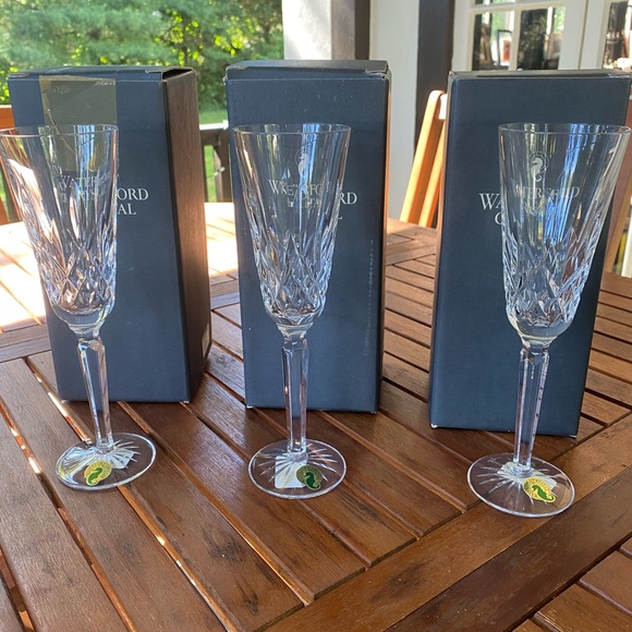 Waterford Crystal Other - Waterford Crystal Lismore tall Champagne flutes